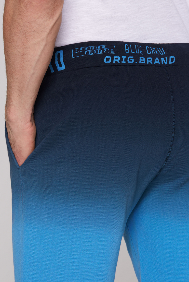 Sweatshorts Dip Dye mit Logo Prints