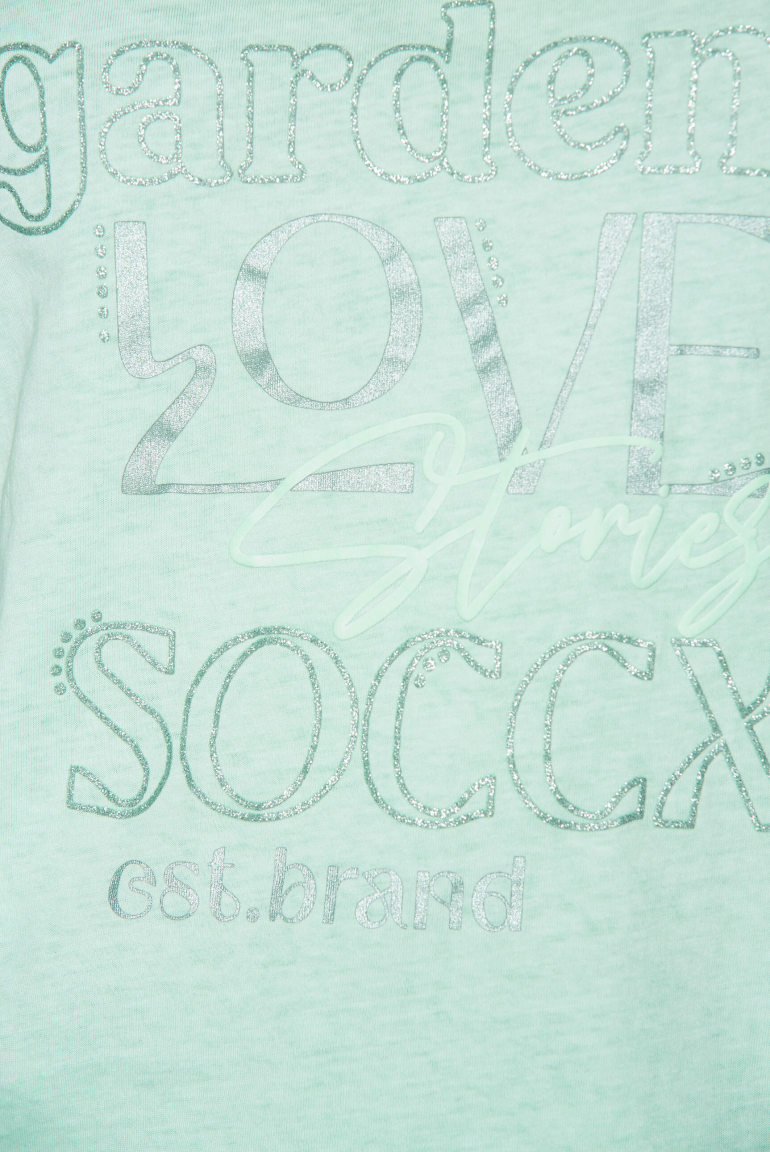 T-Shirt mit Wording Print