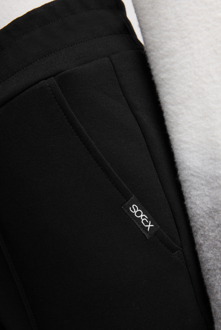 Wide Leg Hose mit Biesen und Elastikbund