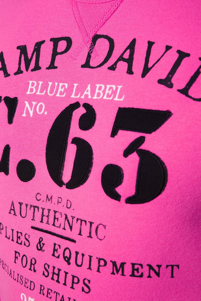 SOCCX new pink Label-Applikationen mit DAVID Sweatshirt CAMP & |