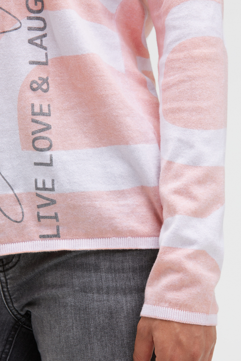 Kapuzenpullover mit Acid All Over Print