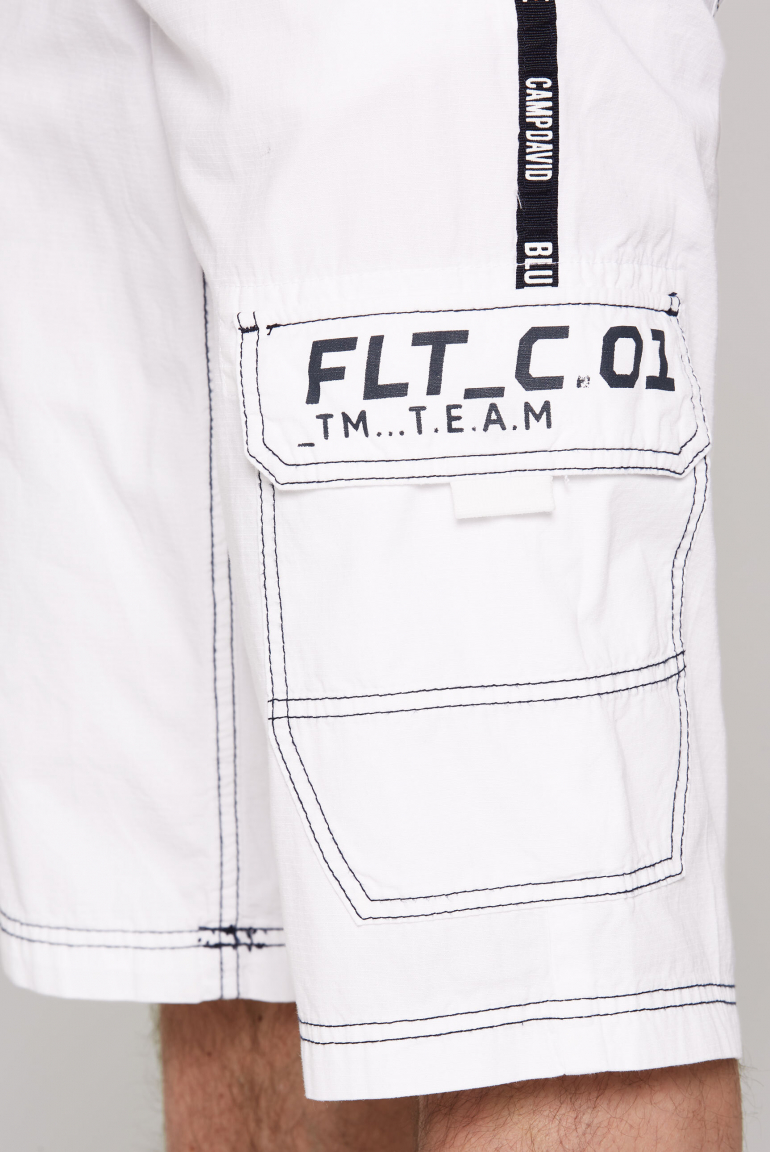 Skater Shorts aus Baumwoll-Ripstop
