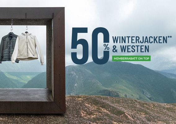50% auf Winterjacken