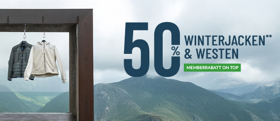 50% auf Winterjacken